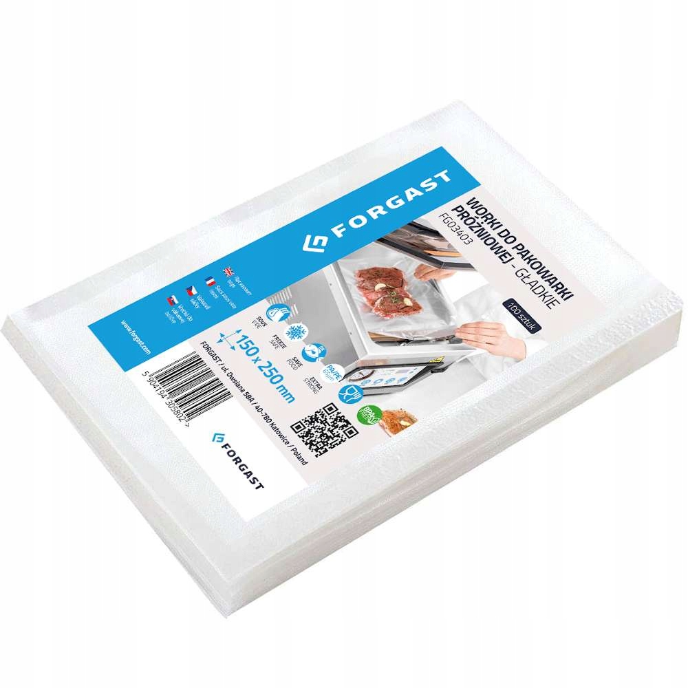 

Worki Próżniowe Do Pakowarki 15x25 100SZT Forgast