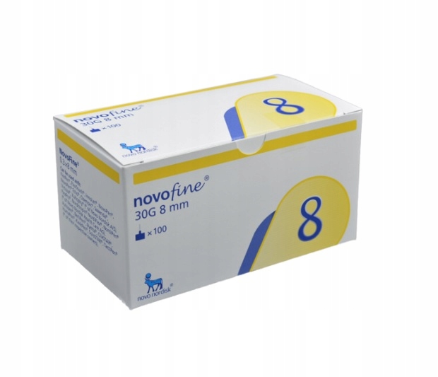 

Novofine 8 30G 0,3 x 8mm 100szt. igły do penów