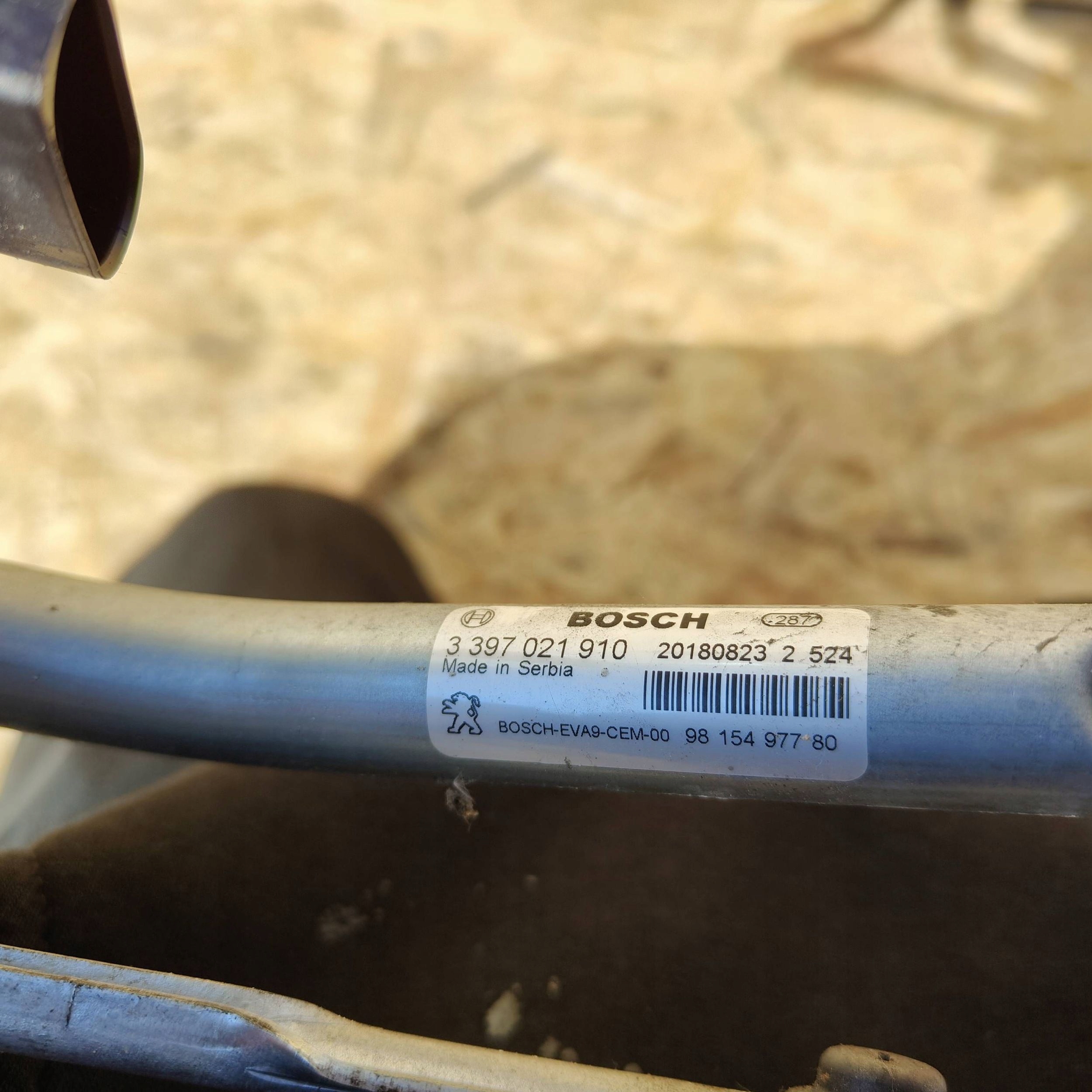 Citroen C3 2017 Mécanisme et Micro moteur Essuie glaces Vitres przedniej / de fer