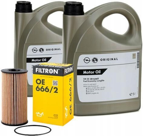 OE OPEL GM 5W30 DEXOS2 10L+FILTR OLEJU OE666/2