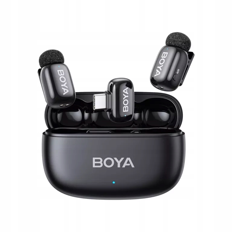 Mikrofony Boya mini 2- 02 bezprzewodowe 2. 4GHz Usb- C czarne Boya