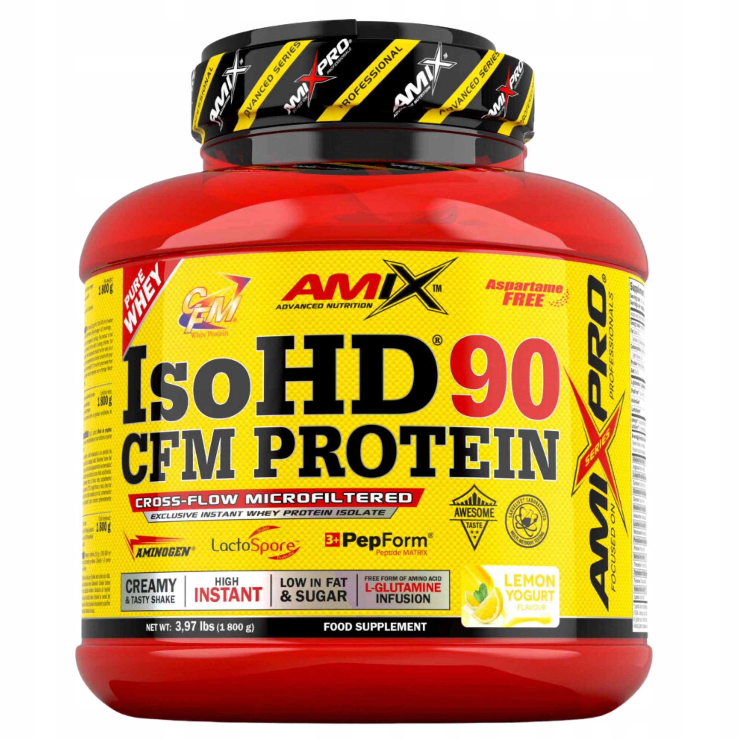Protein Bez Cukru Proteinový izolát Wpi 90 Cfm IsoHD Jogurt Low carb