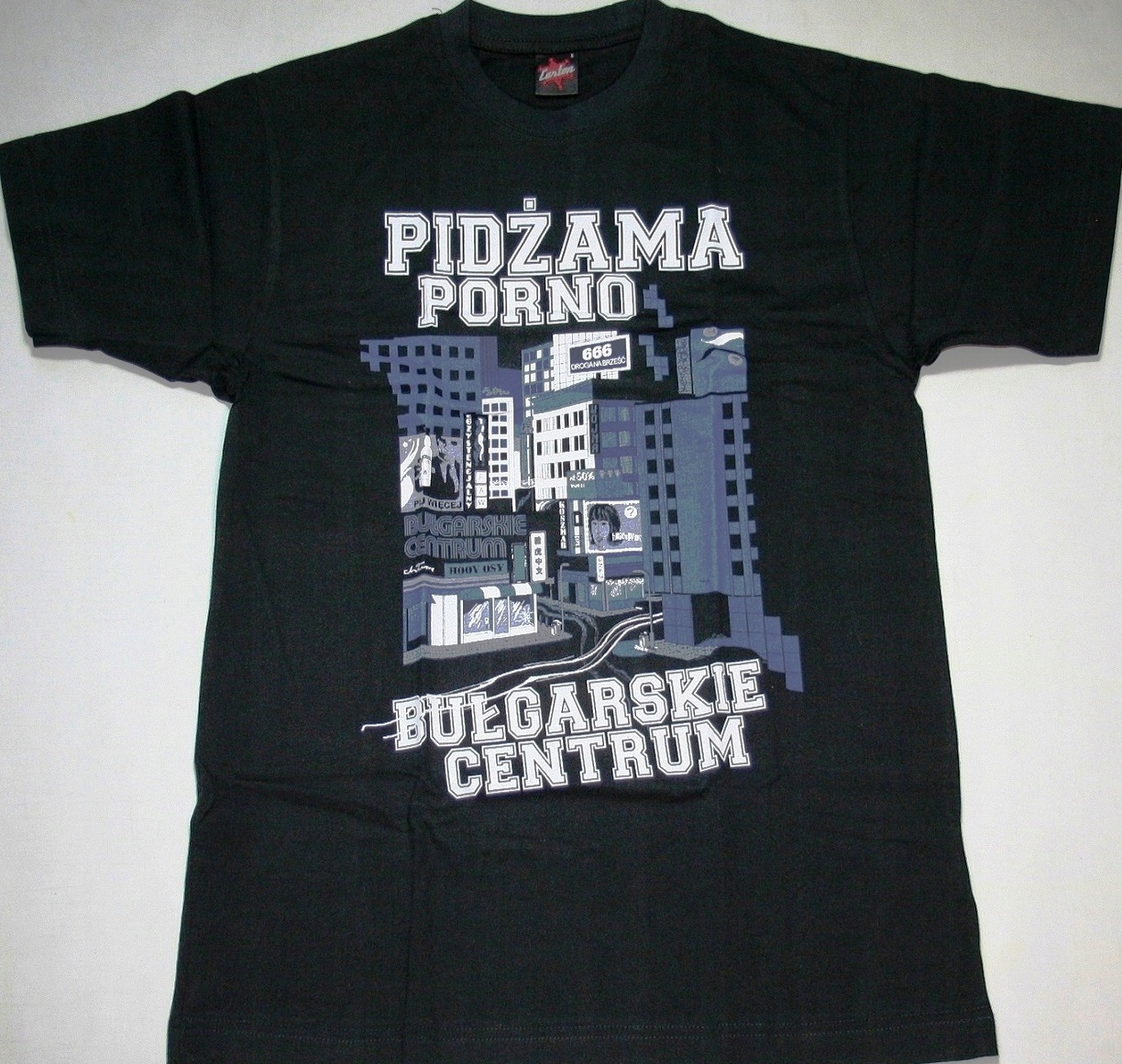Koszulka PIDŻAMA PORNO Bułgarskie Centrum * rozmiar XL Kolor czarny