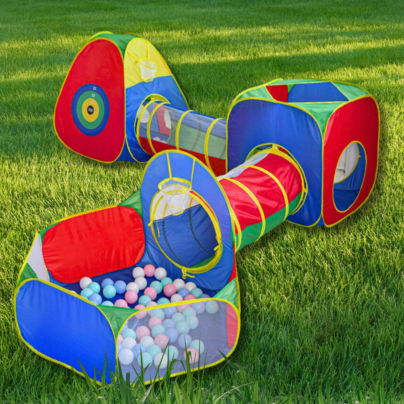 NAMIOTY DLA DZIECI NAMIOT OGRODOWY 5w1 + TARCZA Stan opakowania oryginalne