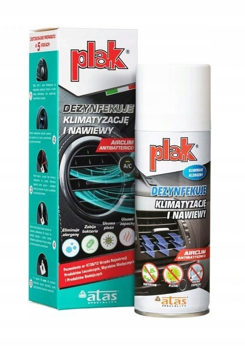 

Plak Airclim Odgrzybiacz Dezynfekcja Klimatyzacji