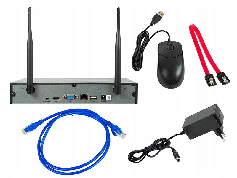 ZESTAW KAMER WIFI 5MPx MONITORING DOMU FIRMY IP66 BLOW Liczba obsługiwanych kamer 8