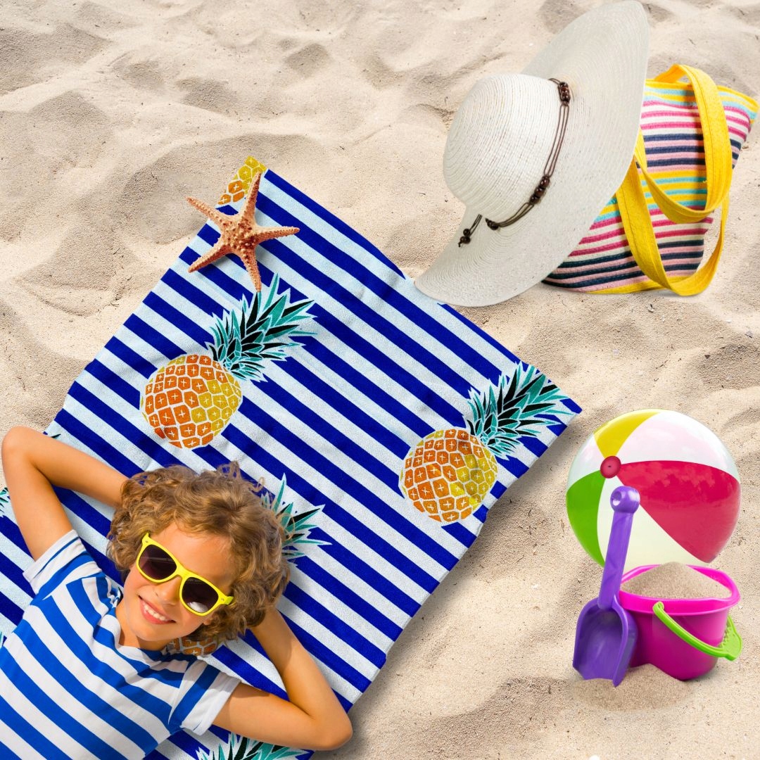 RĘCZNIK PLAŻOWY DLA DZIECI SZYBKOSCHNĄCY KĄPIELOWY 70X140 Z MIKROFIBRY % Marka inna marka