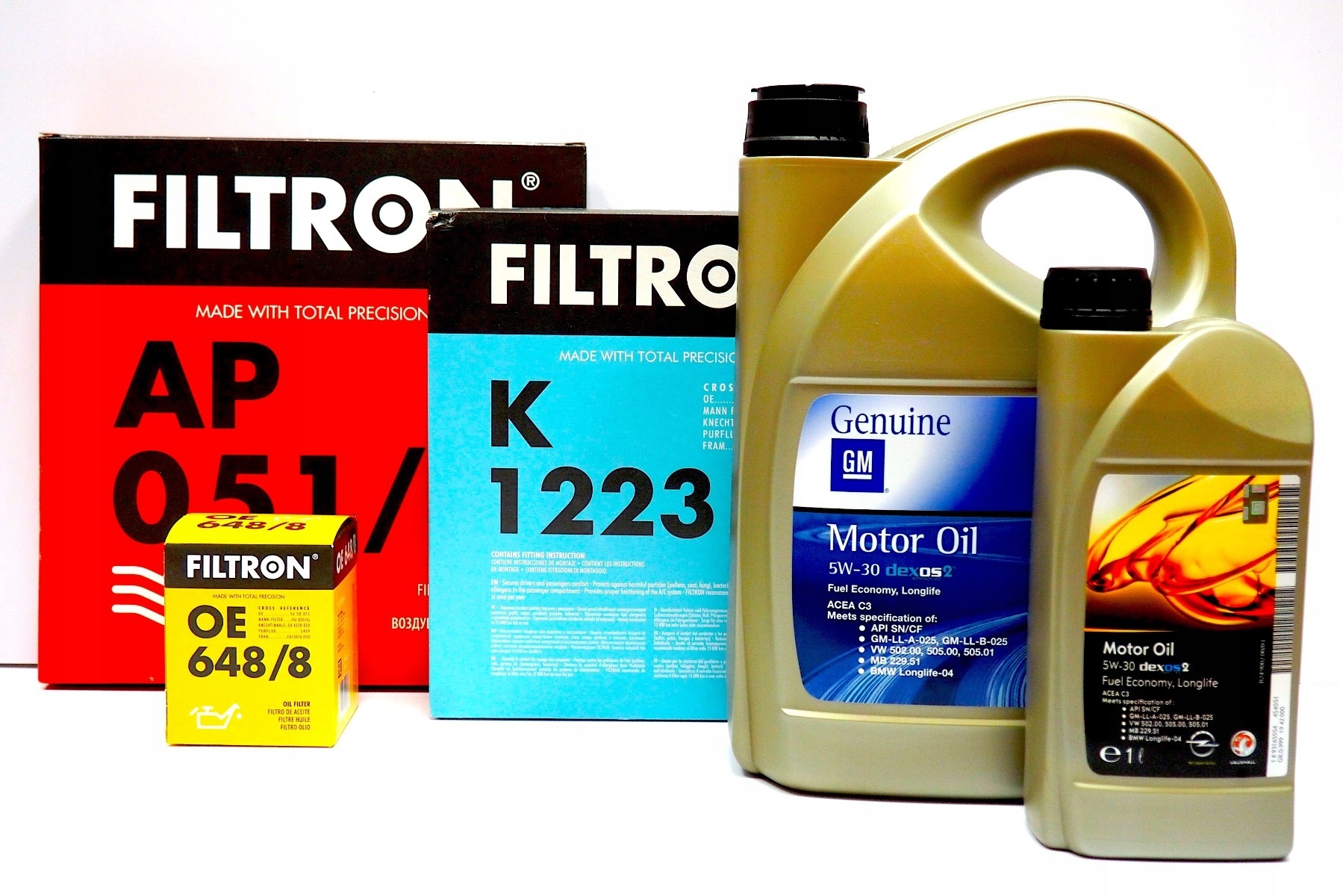 

Filtry Filtron Opel Astra J 1.7 Cdti Gm 5W30 6L