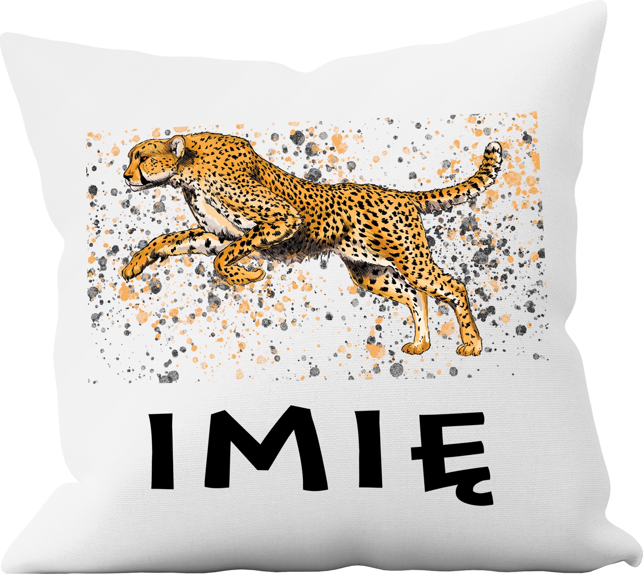 

Poduszka 40x40 Motyw Gepard Upominek +dowolne Imię