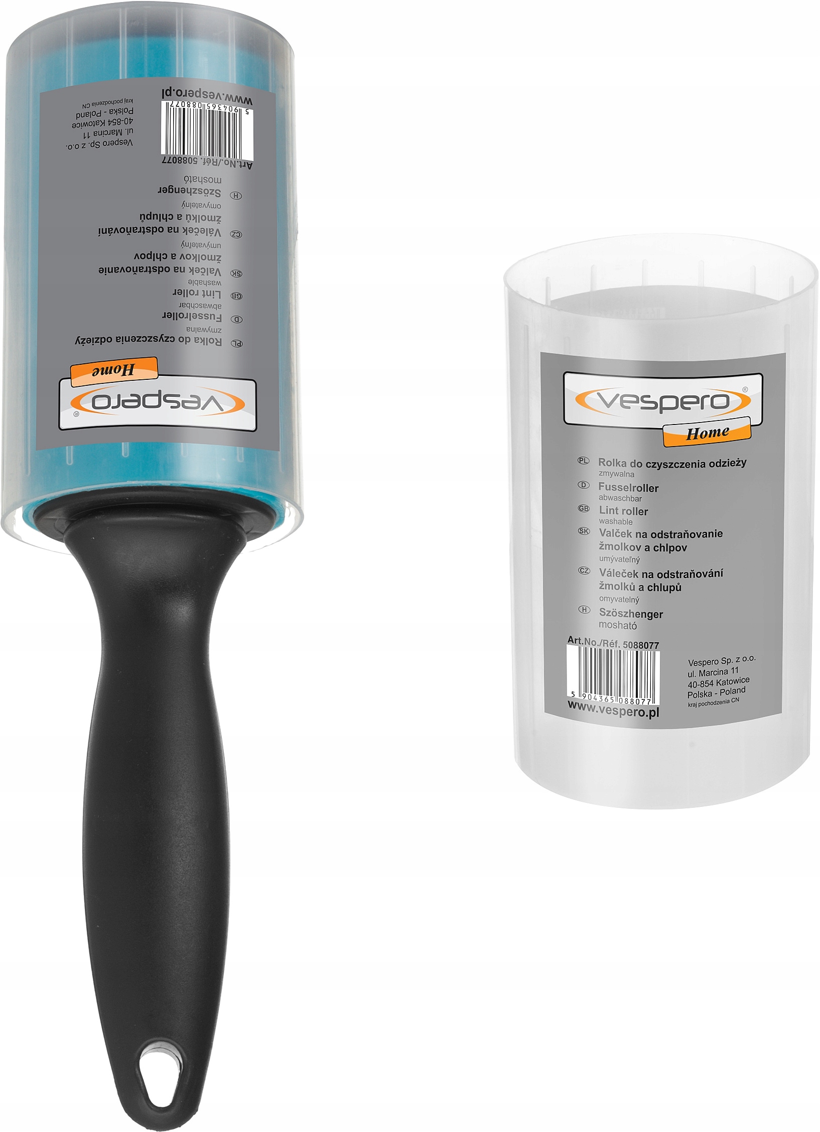 

Rolka do ubrań zmywalna do wielorazowego użytku