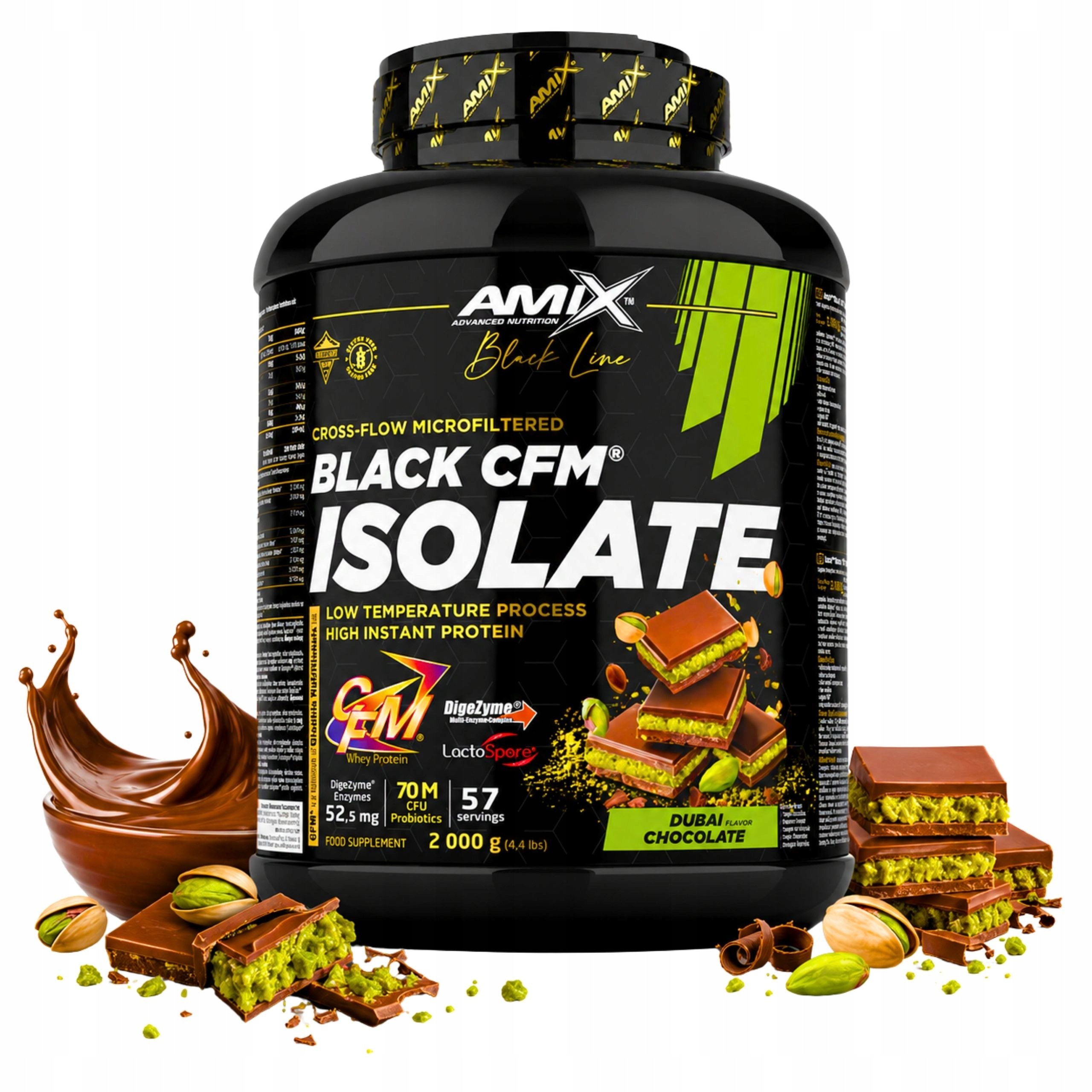 Proteinový Izolát Syrovátky Wpi Protein bez laktózy Dubajská Čokoláda