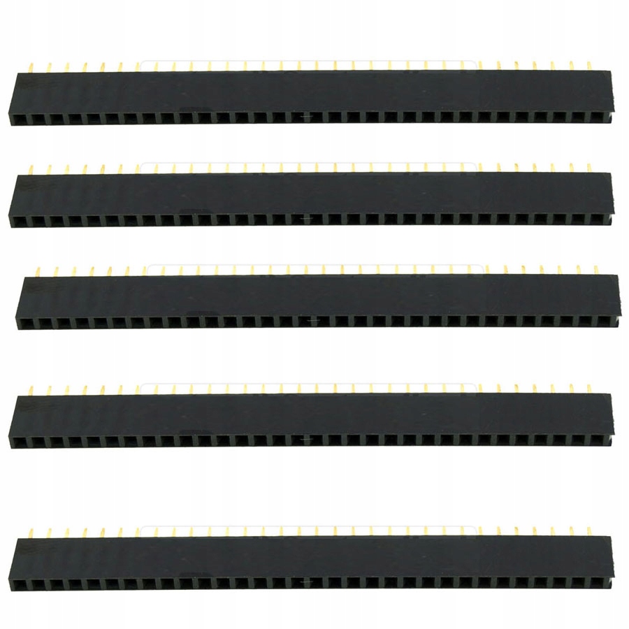 

Gniazdo szpilkowe proste 1x40 pod goldpin x5szt.