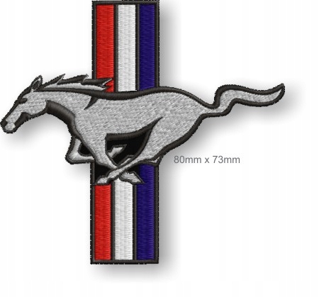 

Naszywka termo haft Ford Mustang