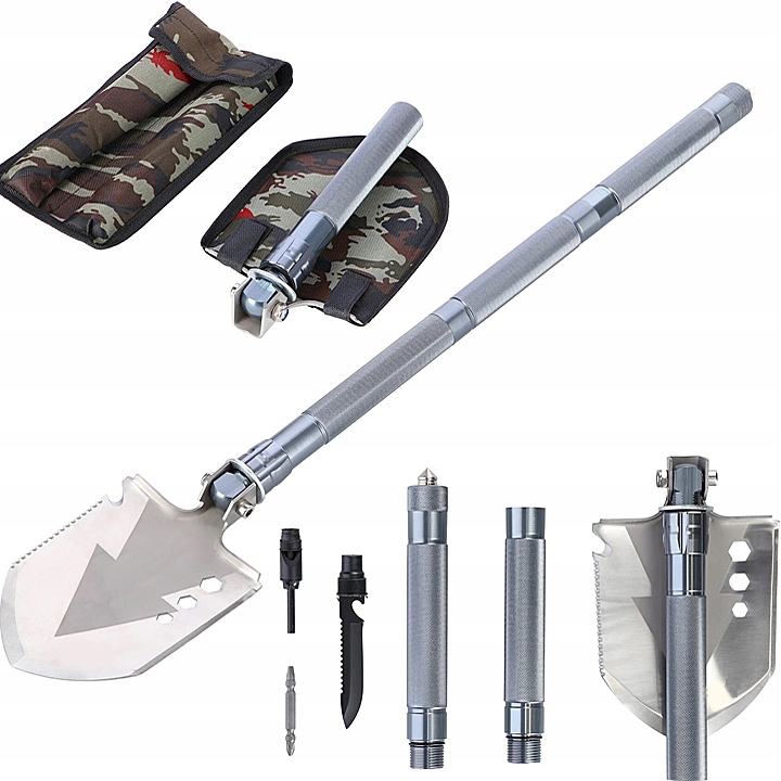 Saperka Survival Vojenská 21v1 Multitool Skládací Taktická Bushcraft Bivak