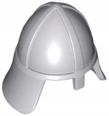 LEGO HEŁM DO FIGURKI RYCERZA - JASNOSZARY 3844