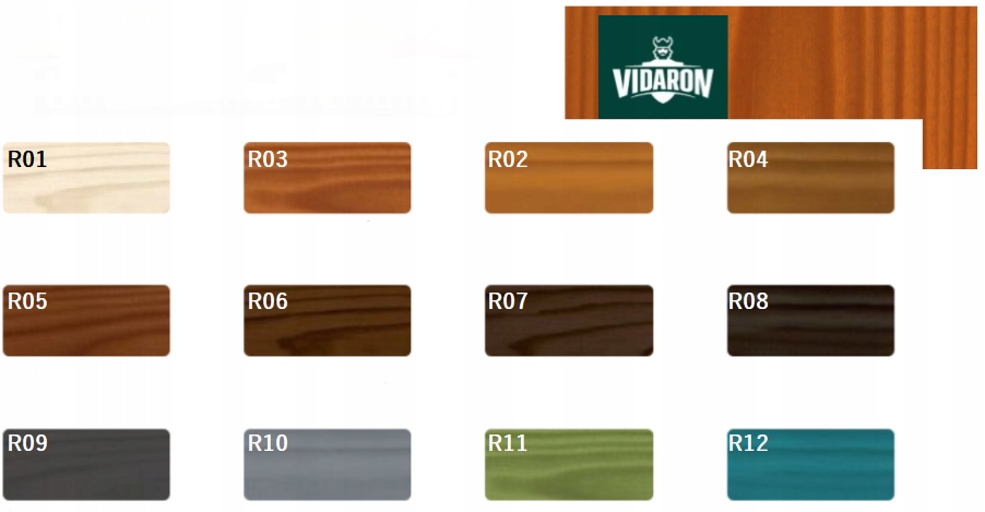 VIDARON IMPREGNAT OGRODOWY 4,5L R04 ZŁOTY DĄB Marka Vidaron