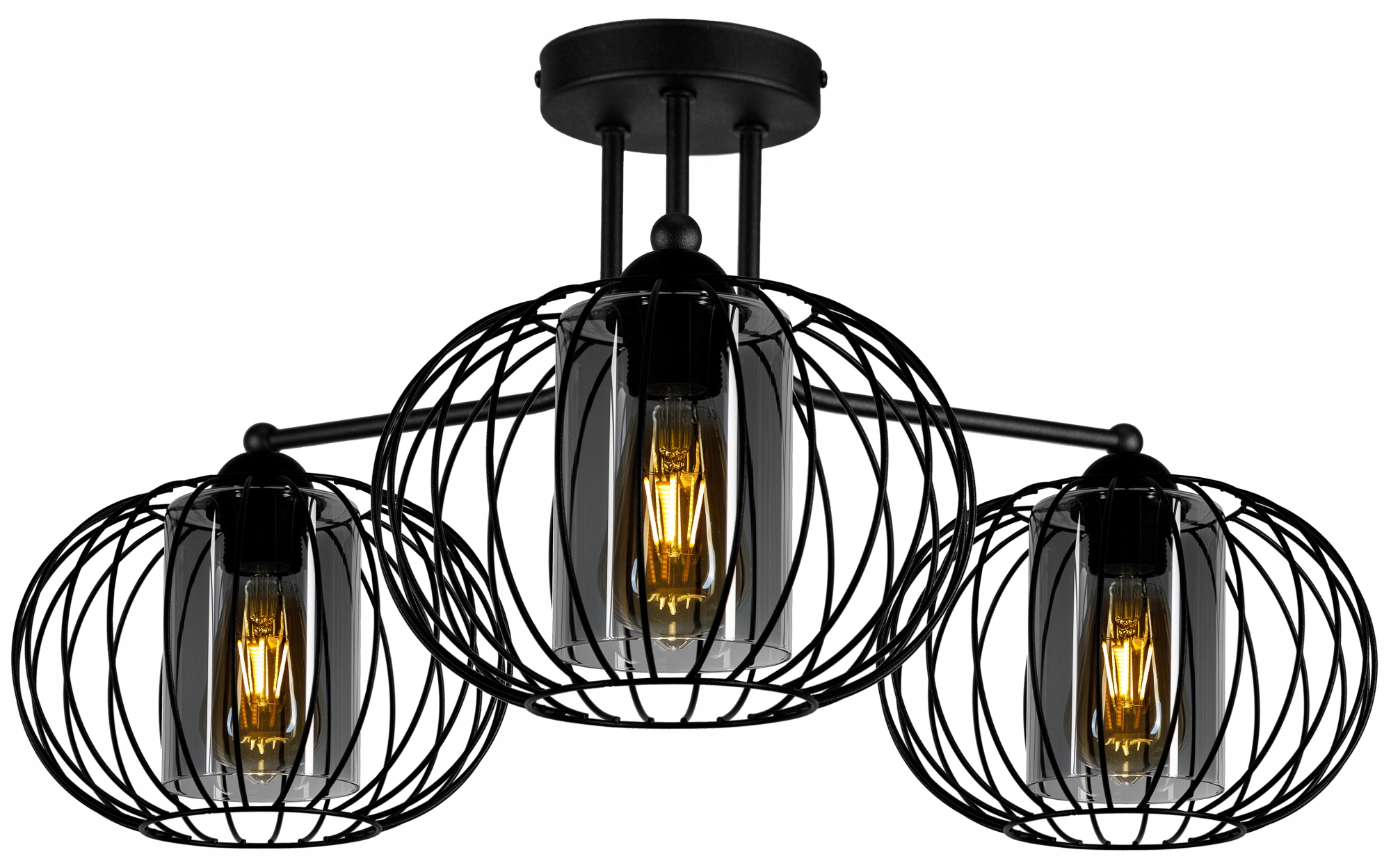 

Nowoczesna Lampa Wisząca Sufitowa Szkło Loft Led