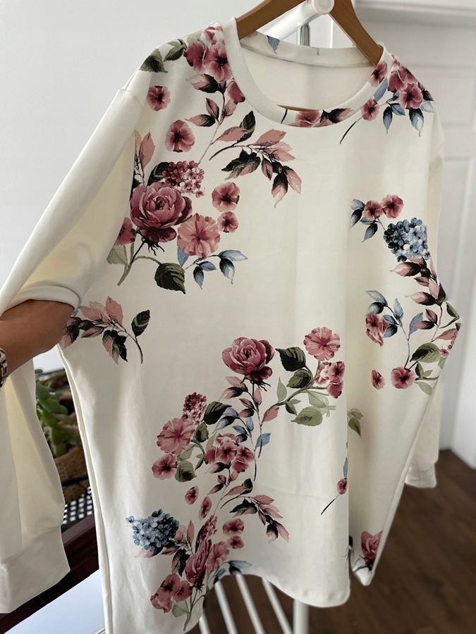 Mikina dlouhá halenka Polska maxi+size Nová vel 52/54