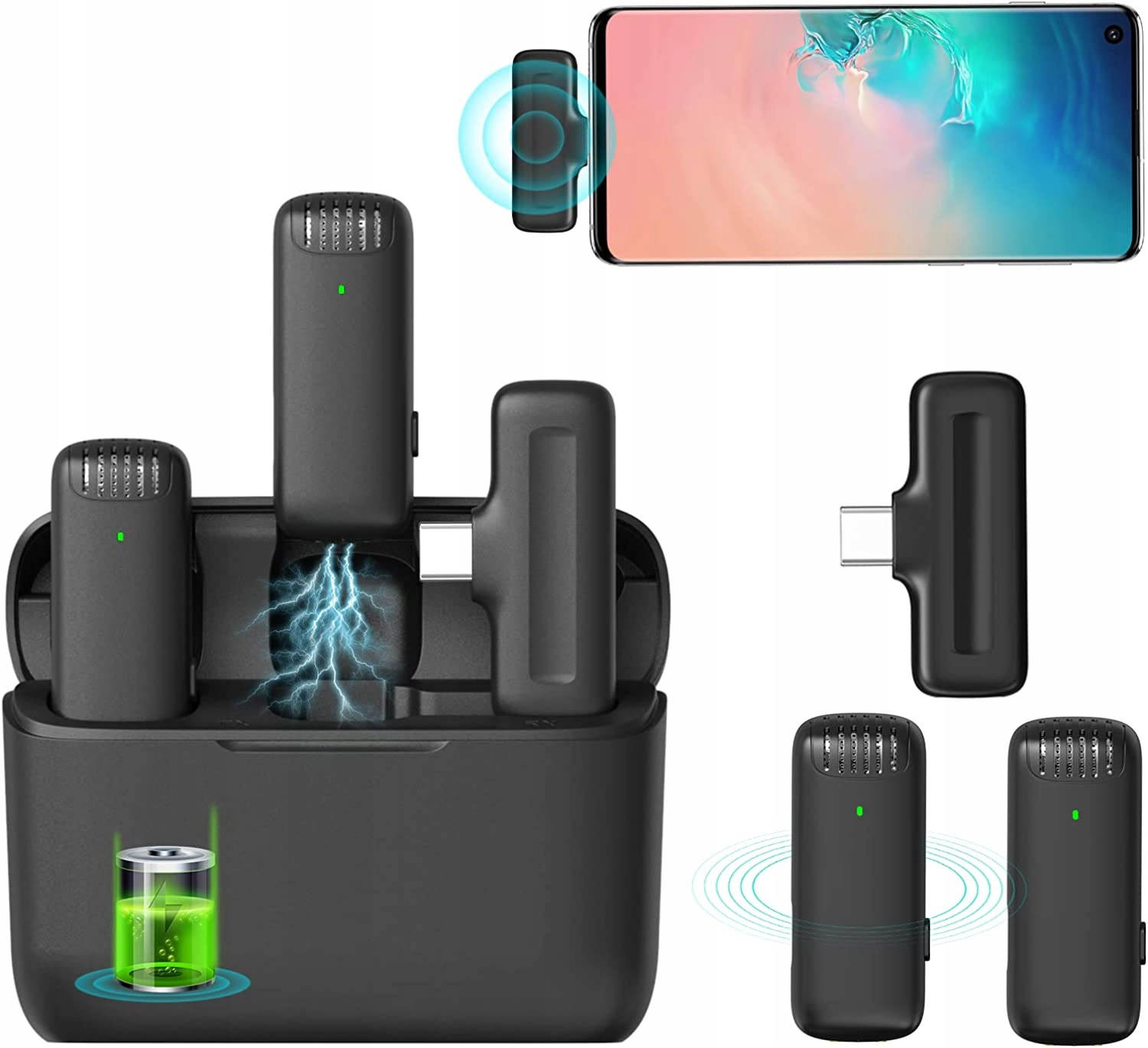 Mikrofon ULANZI J12 SKU2883 USB - C Łączność bezprzewodowa