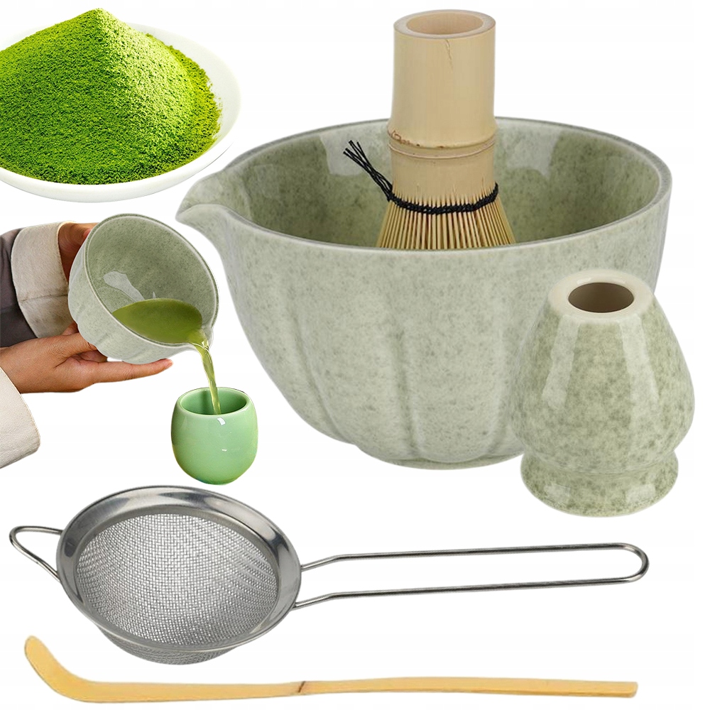 Levně Sada Matcha Bambusové Příslušenství Pro Přípravu Čaje 5KS