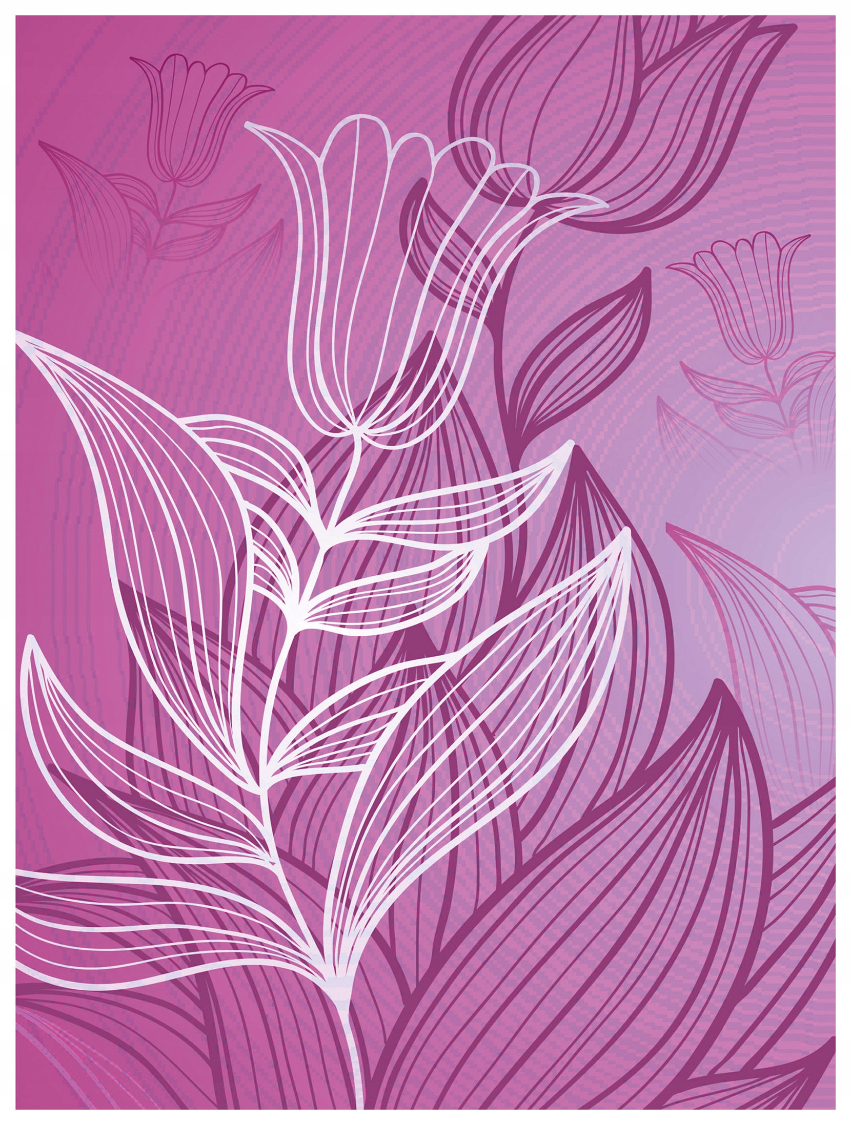 Fototapeta Fialkové tulipány geometrie minimalismus elegance 206x275 lepidlo