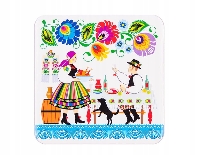 

Podkładka korkowa folk scenki ludowe (toast)