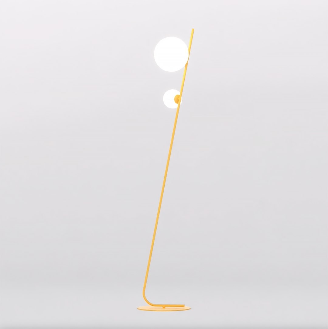 Podlahová lampa Tatu LP2 v oranžovej farbe – Minimalizmus a štýl