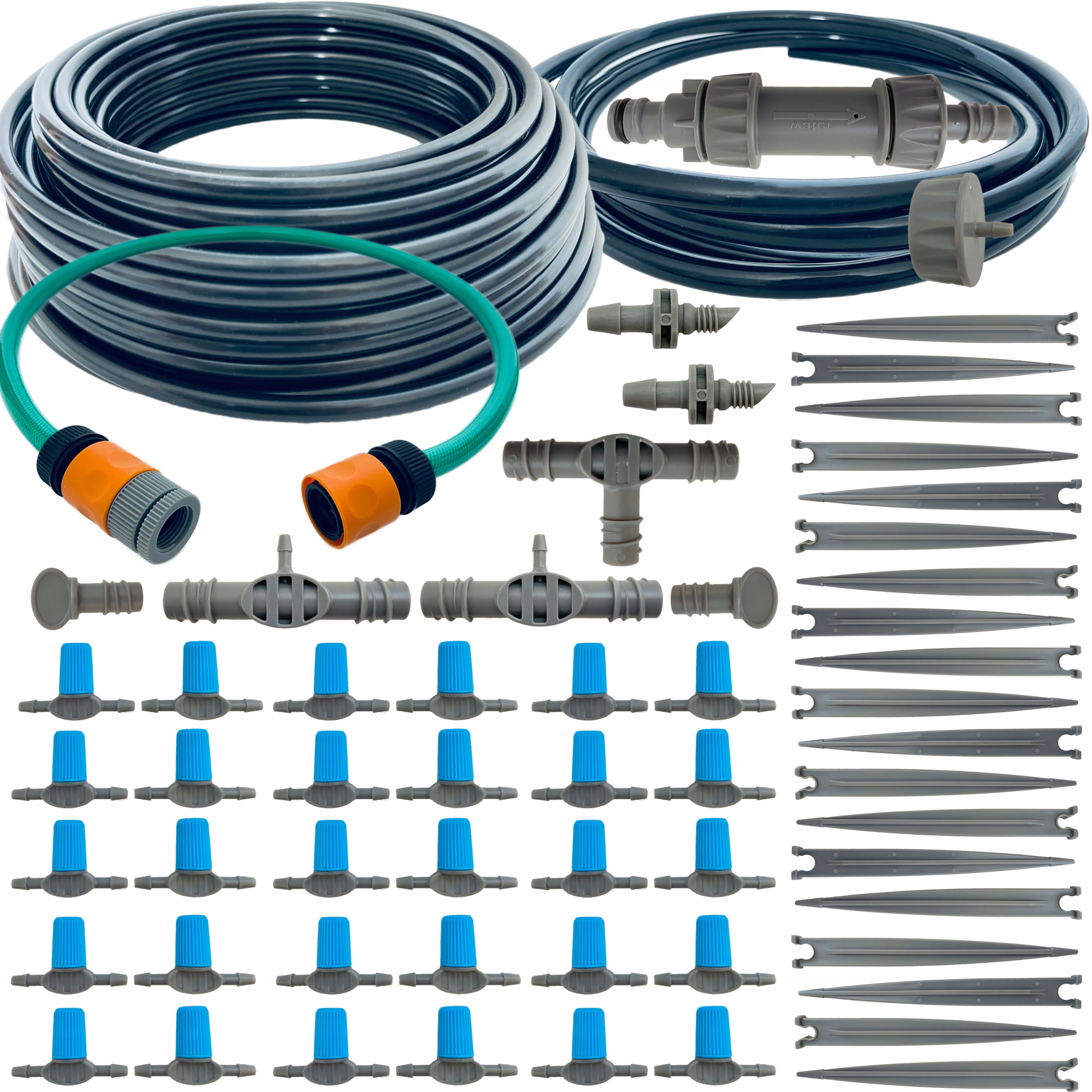 System nawadniania kropelkowego kroplowniki regulowane podlewanie zestaw