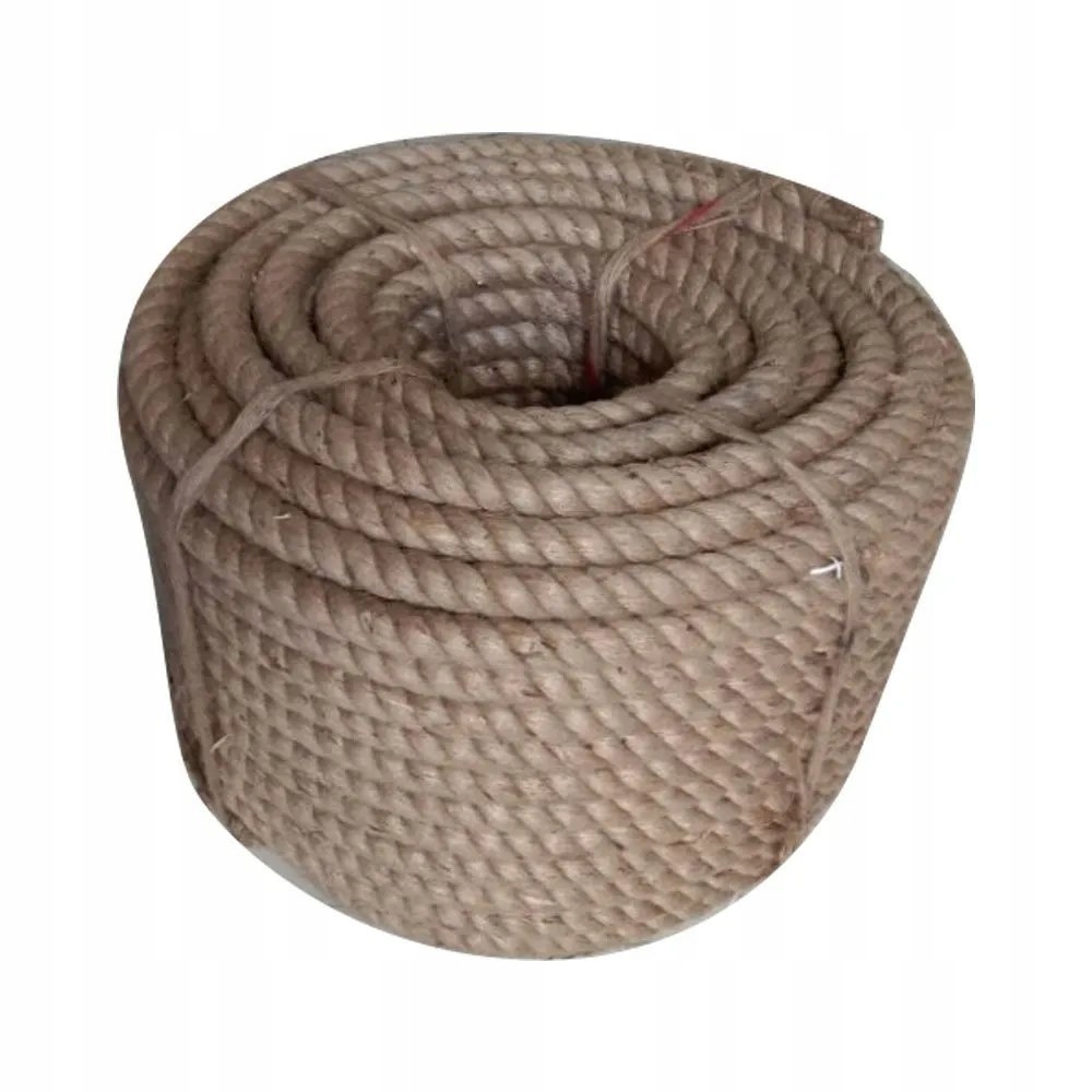 Jutové lano Premium 32 mm x 20 m – silné, pevné, bez zápachu!