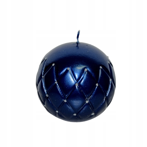 

Świeca Ozdobna Florencja Granatowa Kula 12cm
