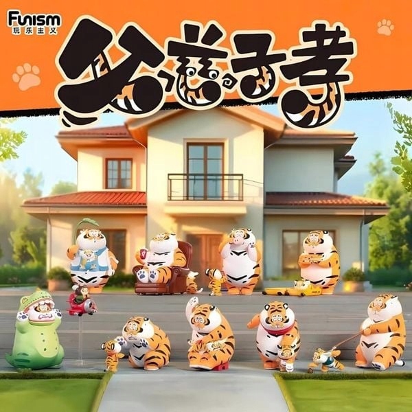 Alexander the Fat Tiger Roaring Love sada figurek Blind Box 8, 10 cm