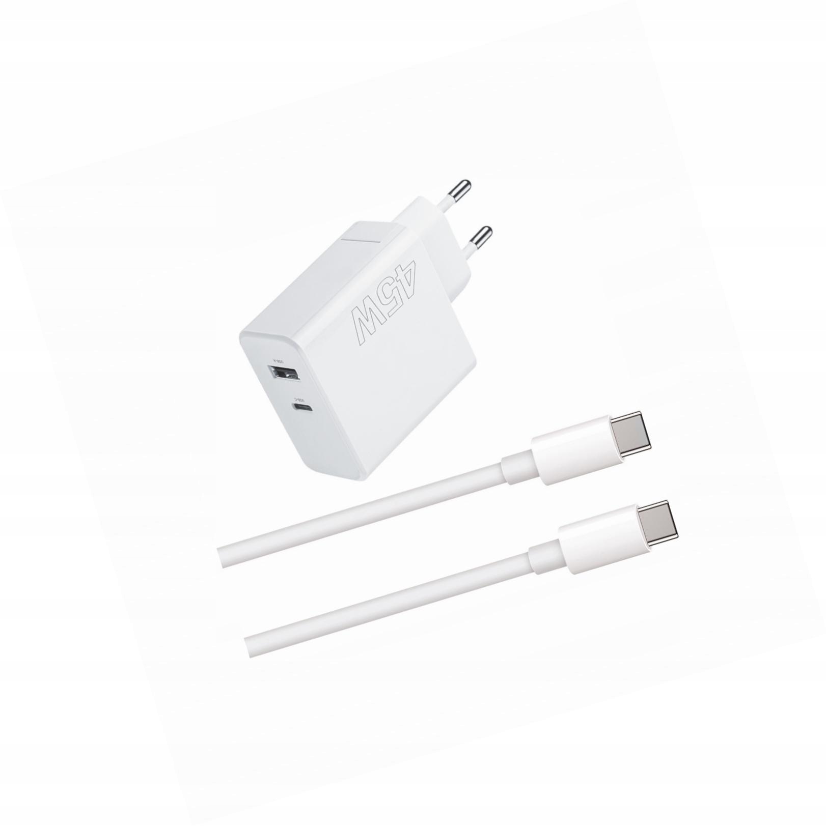 Szybka ładowarka 45W z długim kablem 2m 2 wejścia do Samsung Galaxy A14 4G