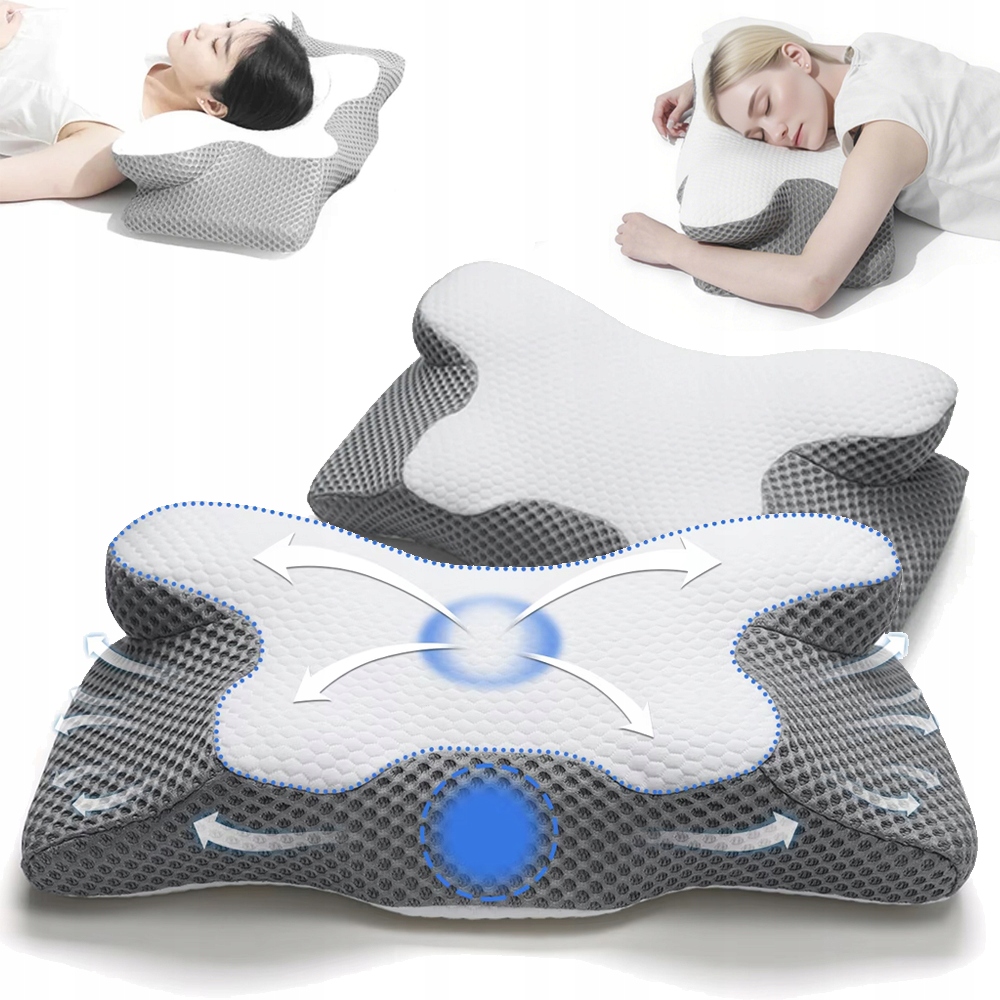 Poduszka Ortopedyczna 60*34*13CM Dopasowanie Do Kształtu Szyi