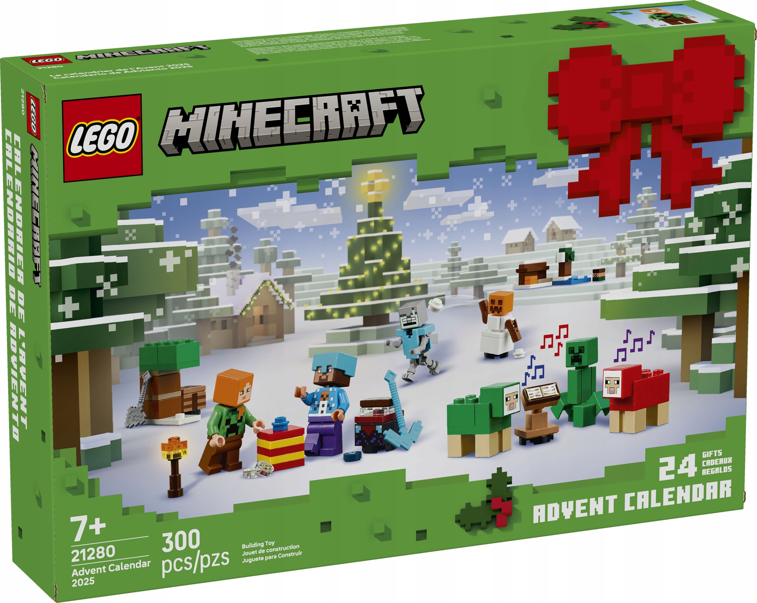 Lego Minecraft Lego Adventní Kalendář Na Rok 2025, Sada Kostek 21280