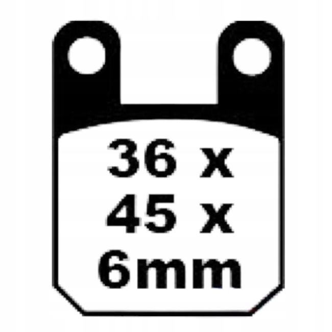 Destičky Zadní Italjet Dragster Formula Torpedo 50 125 180