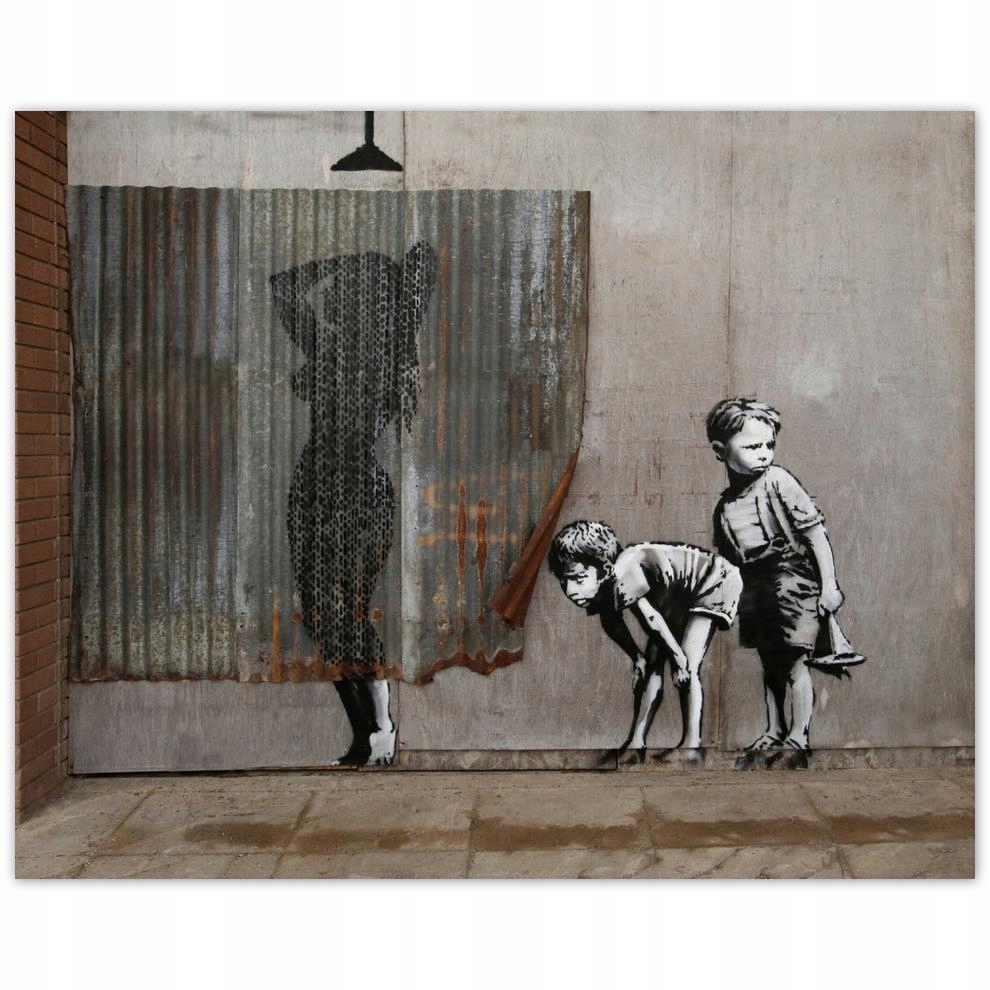 

Plakat 50x40 Banksy Chłopcy Prysznic