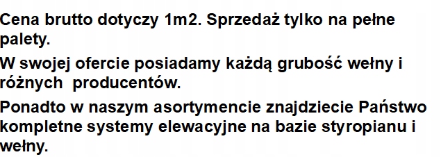WEŁNA ROCKWOOL ROCKMIN PLUS 037 7,5 CM Rodzaj inna