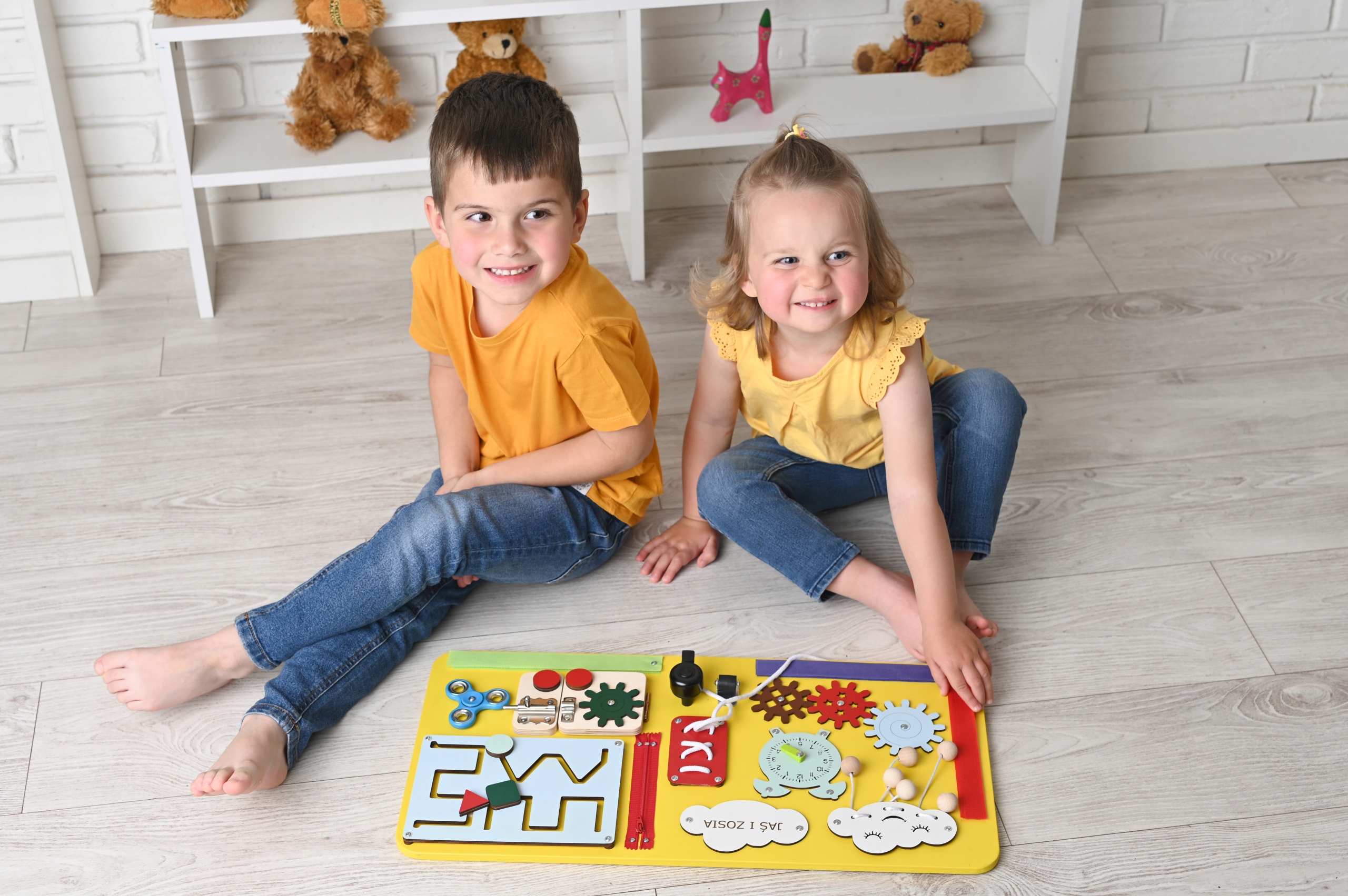TABLICA MANIPULACYJNA XXL SENSORYCZNA MONTESSORI Wysokość produktu 30 cm