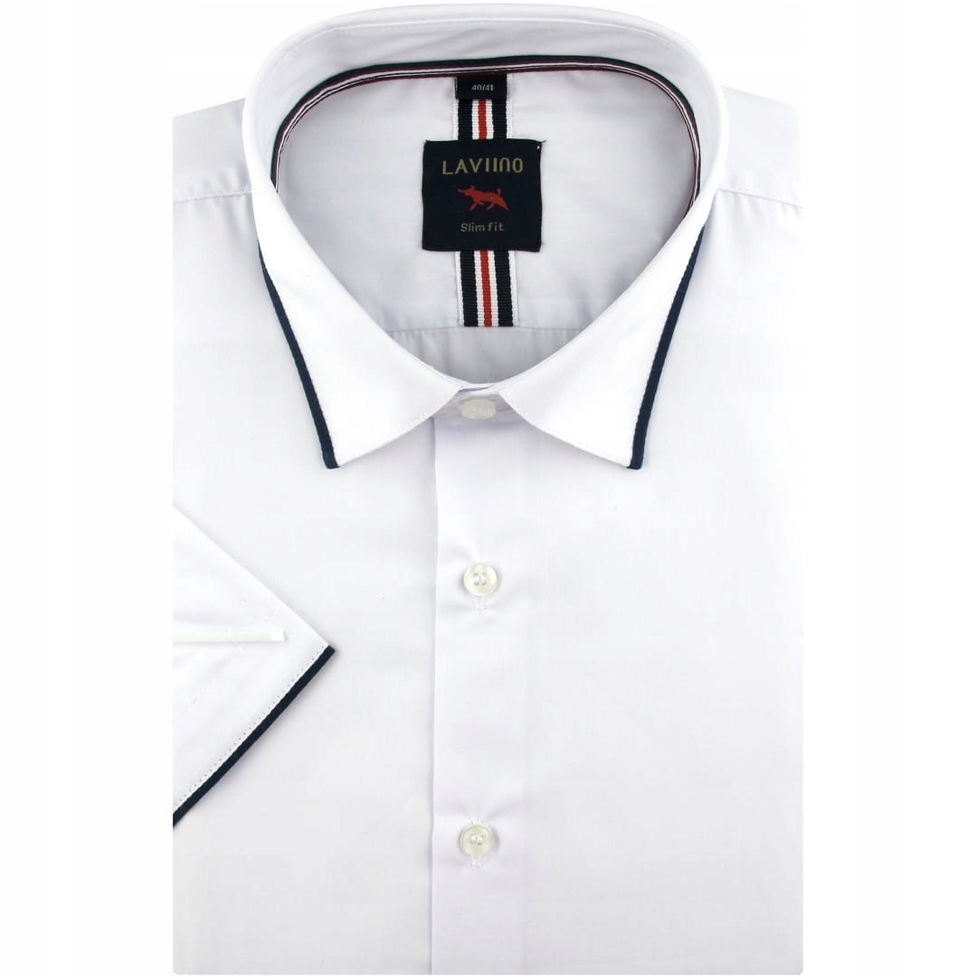 

Koszula Męska Elegancka Wizytowa z lamówką N138