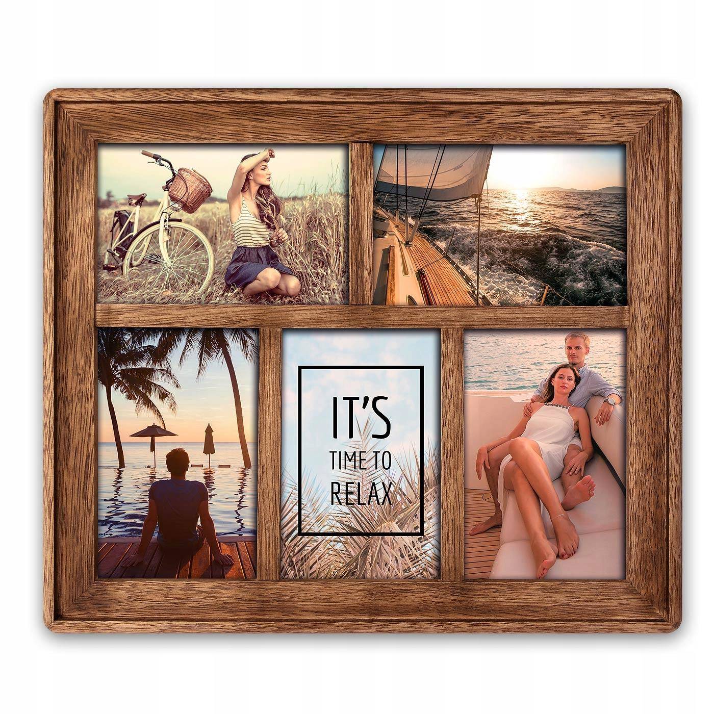

Galeria na zdjęcie 5x10x15 drewniana premium Ramka