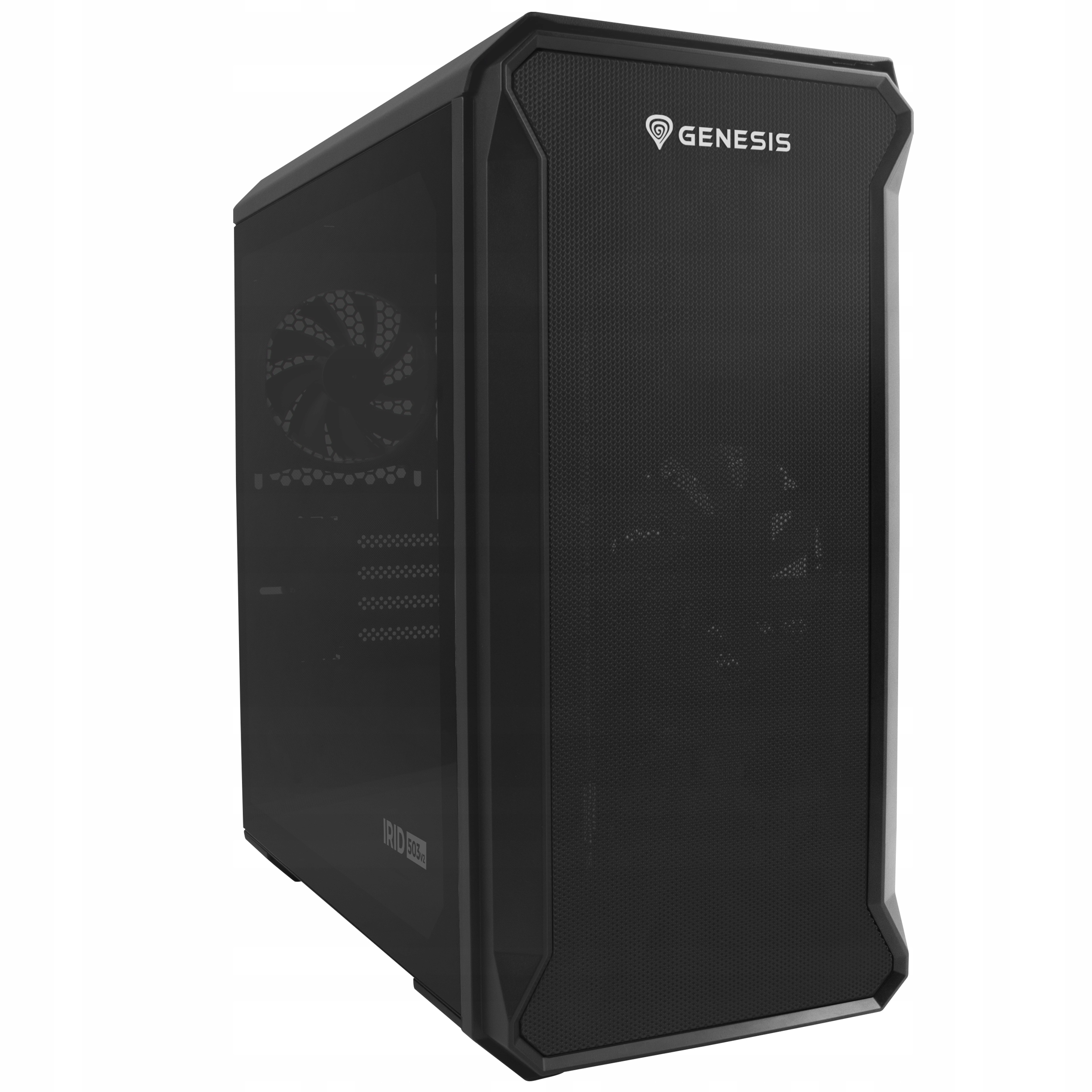 Obudowa do komputera PC Genesis Irid 503 micro ATX okno czarna