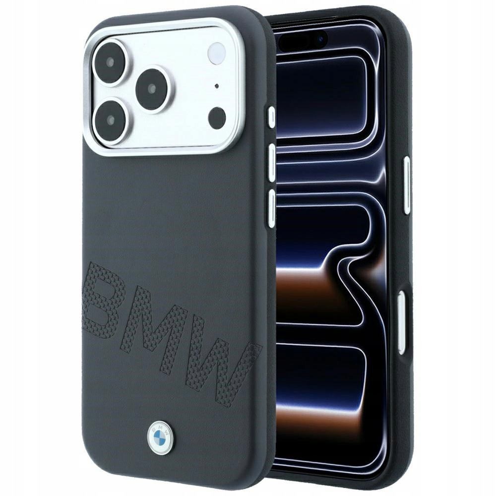 Pouzdro Bmw Sign Inclined Deboss Letters MagSafe pro Apple iPhone 15 Pro 14 P