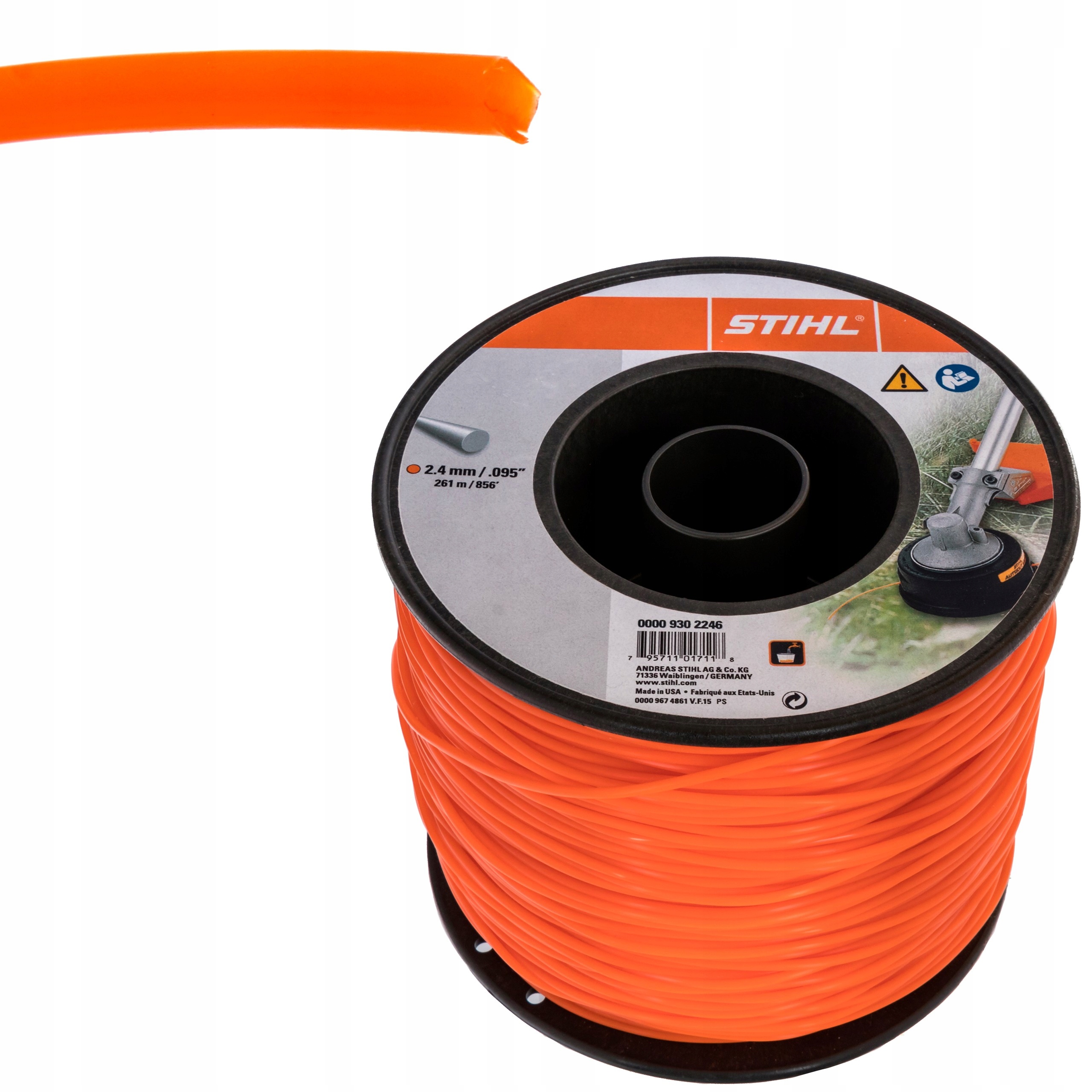 

Żyłka tnąca okrągła 2,4mm rolka 261m Stihl