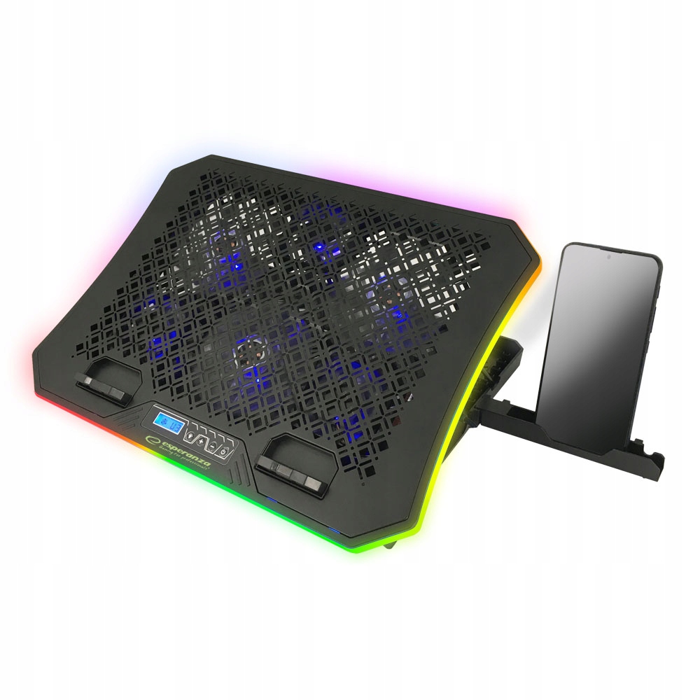 PODKŁADKA CHŁODZĄCA 9 POD LAPTOPA LED RGB 19"