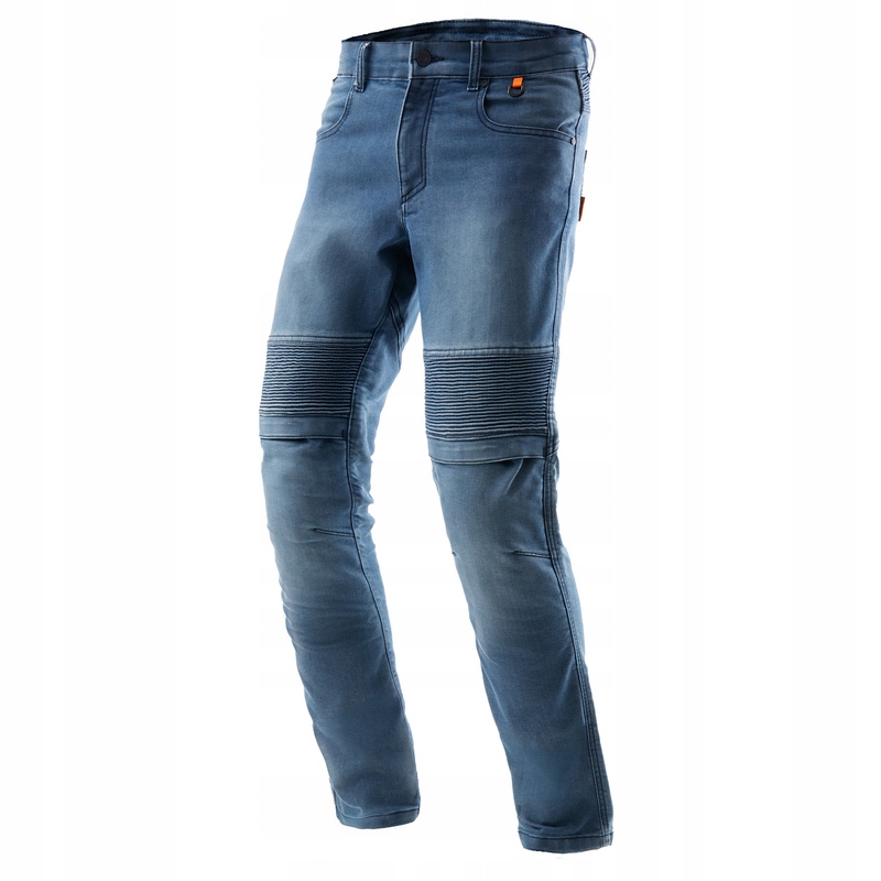 Motocyklové Džínsy Rebelhorn Revolt Washed Blue Monolayer 30/34