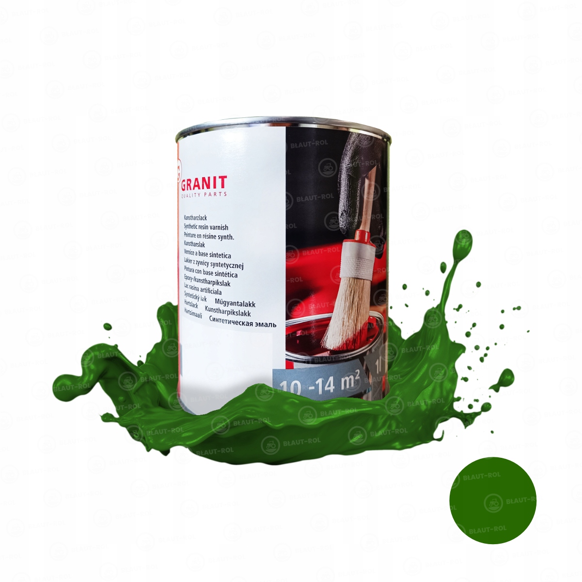 Farba lakier do metalu zielony Amazone RAL6060 1L renowacyjna do maszyn