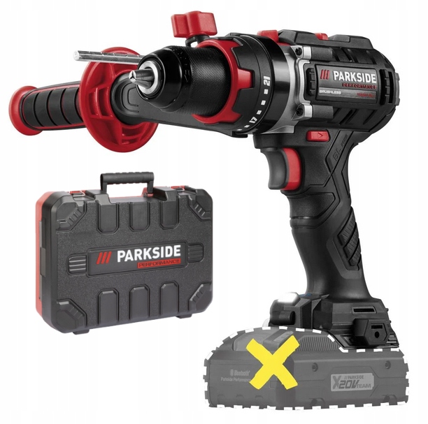 Wiertarko-wkrętarka Bezszczotkowa Z Udarem Parkside Psbsap 20-Li D4
