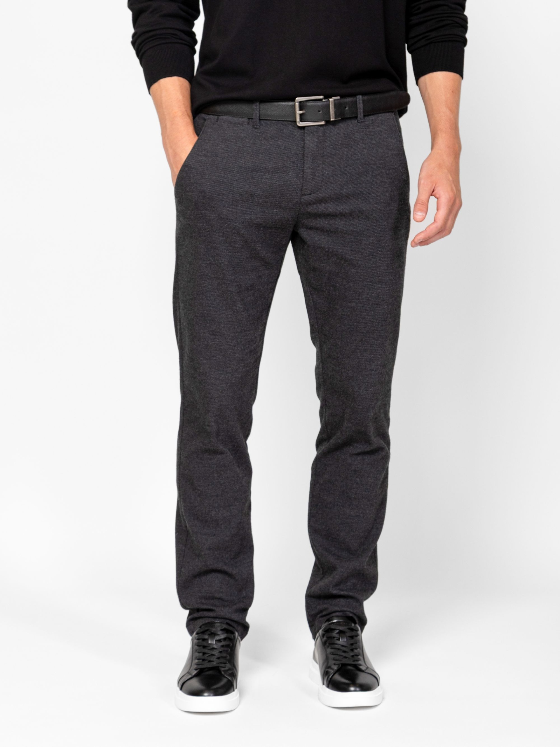 Heavy Tools Pánské Elegantní Společenské Kalhoty Fedro Pecan Grafitové 34