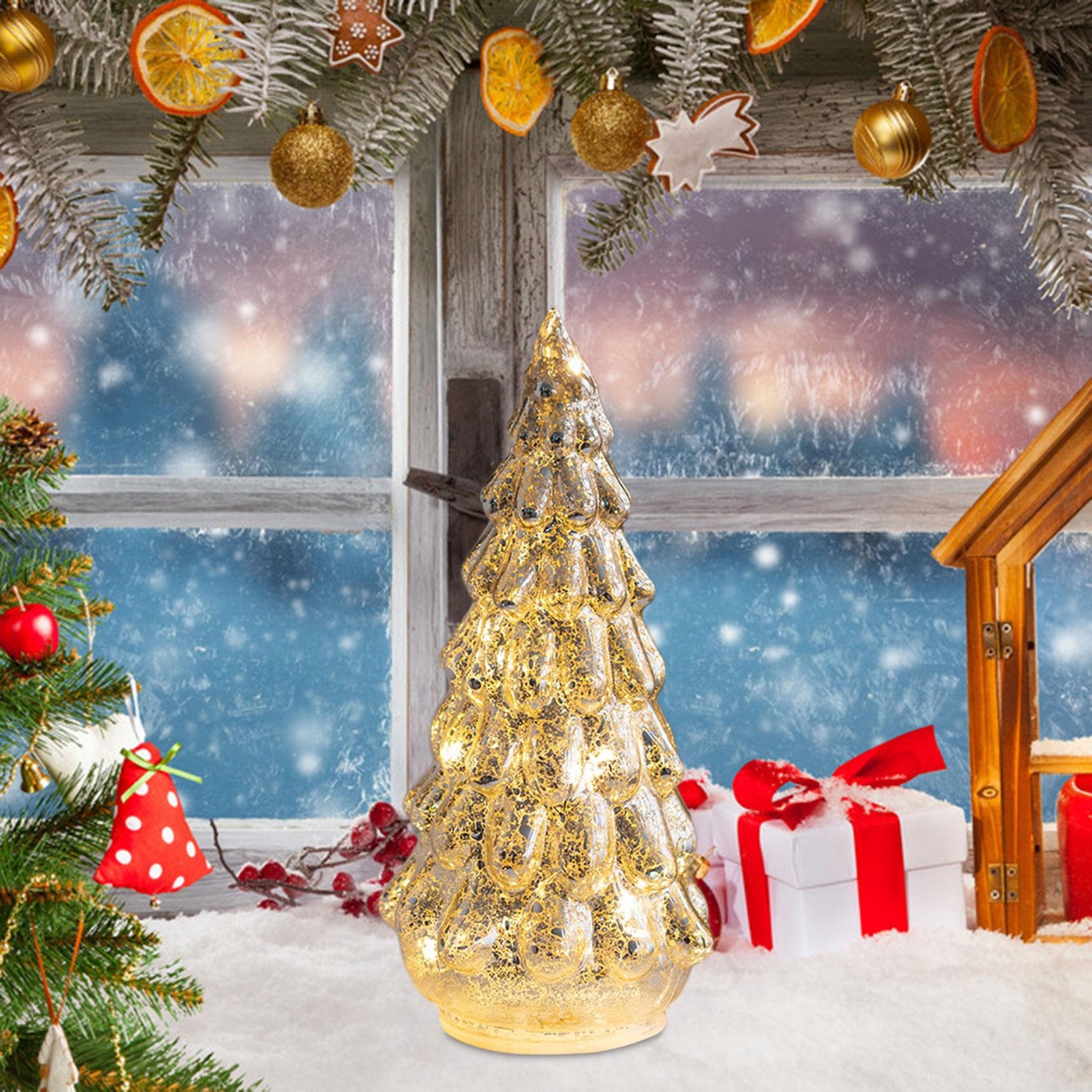 Szklana choinka z oświetleniem LED Choinka na Rodzaj choinki brak informacji