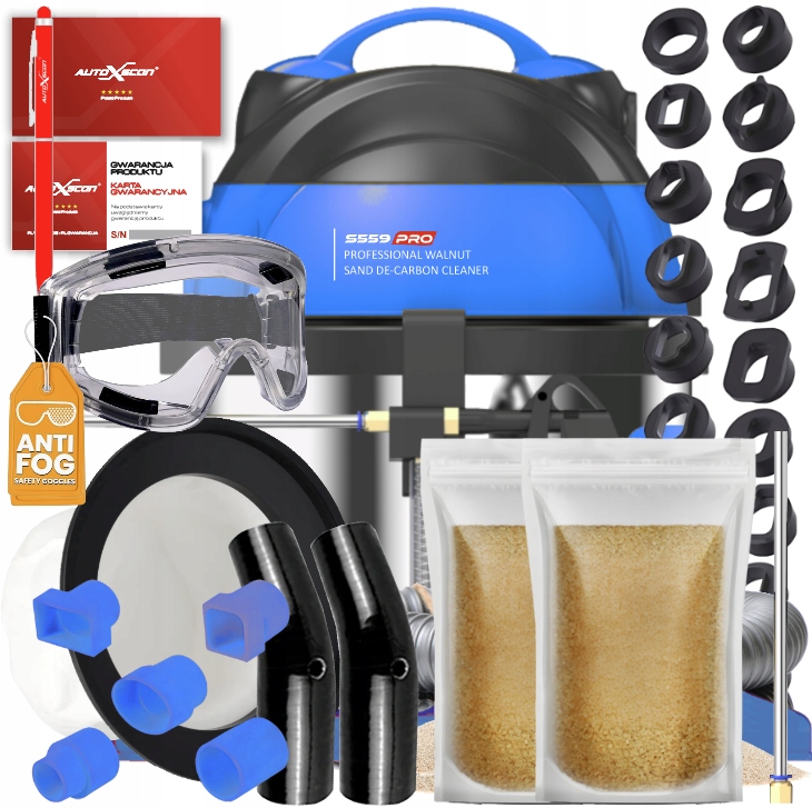 Čištění ventilů S559/X559PRO PRO+2KG prachu 23 Adaptérů Full 1400watt